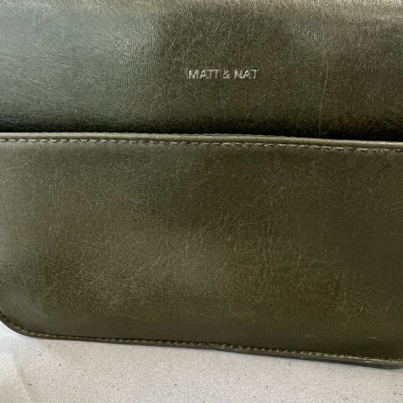 Olive Matt and Nat Vegan Leather Crossbody - Picture 9 of 9